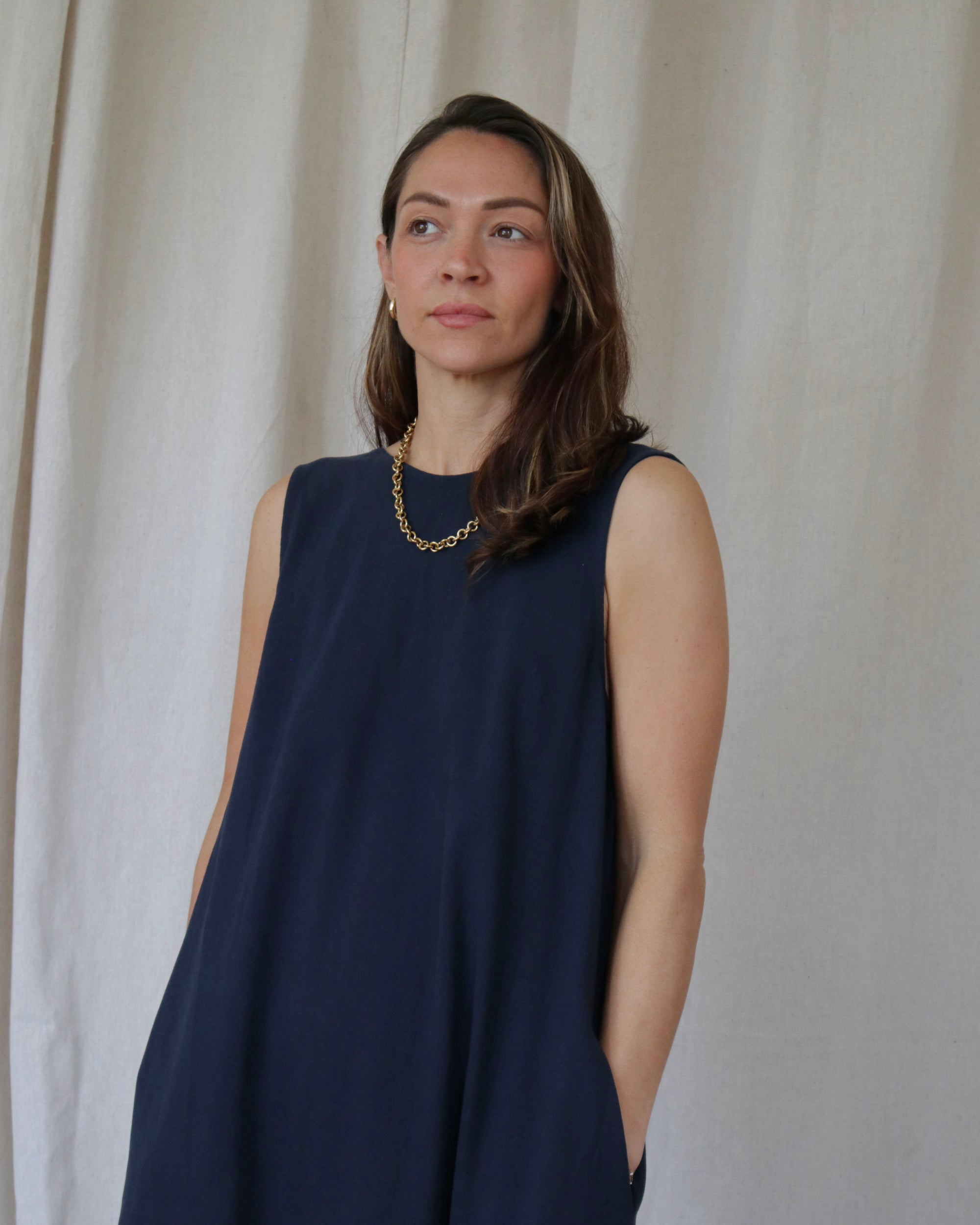 Zaza Dress - Navy