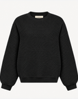 Izzy Sweatshirt - Waffle Cotton Black