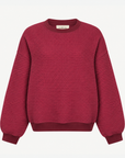 Izzy Sweatshirt - Waffle Cotton Burgundy