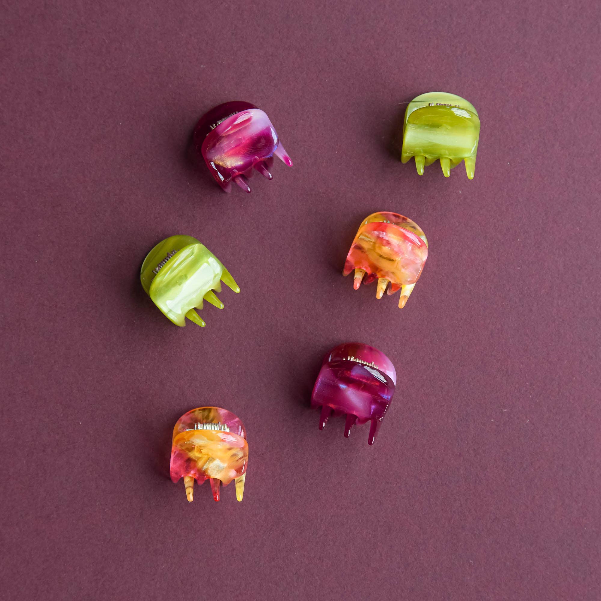 Mini Claw Set of 6 - Tutti Frutti