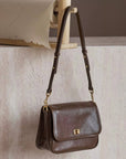 Envelope Shoulder Bag: Brown