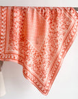 Pink Polka Dots Satin Scarf