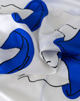 Still Life Pear Drawing 100% Silk Hand Printed Bandana Scarf