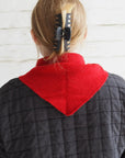Merino Wool Triangle Scarf: Scarlet Red