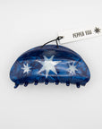 Hand Drawn Star Medium Hair Claw Clip