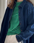 Owen Heavy Denim Shirt: DARK DENIM
