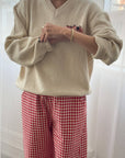 Gabby Cotton Sweater: Naturel