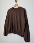 Daisy Long Sleeve Top: Chocolate