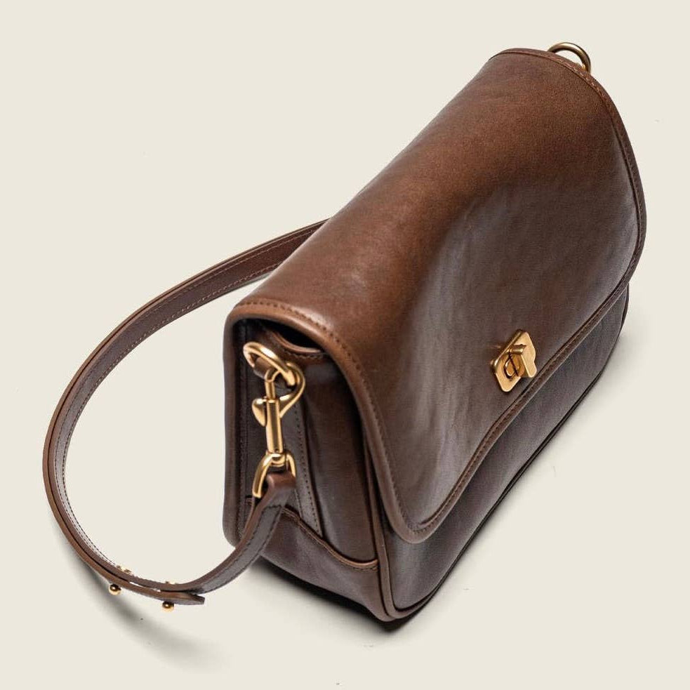Envelope Shoulder Bag: Brown